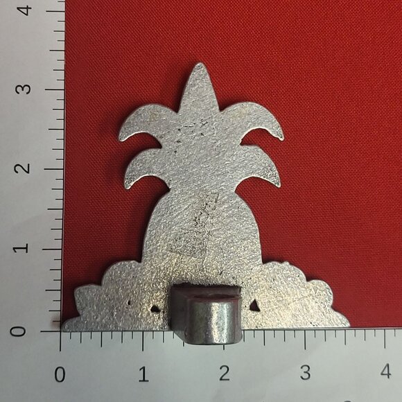 Vintage Antique Brass Pineapple Figure and Place Card Holders Set of 5 - Picture 9 of 13